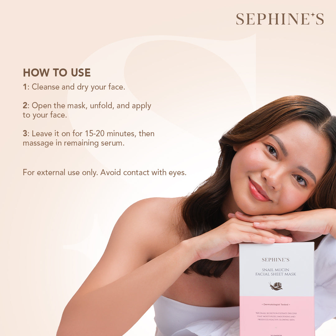 Snail Mucin Face Mask – Youthful Glow Mucin Facial Sheet Mask