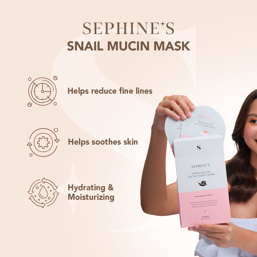 Snail Mucin Face Mask – Youthful Glow Mucin Facial Sheet Mask